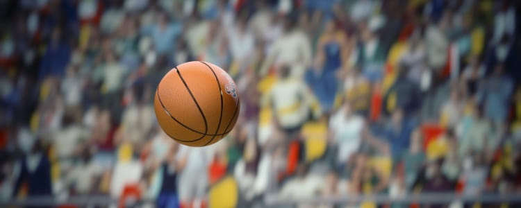 Basketball in flight